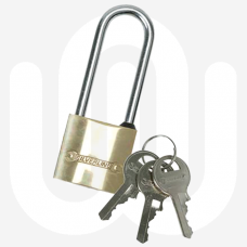 Brass Padlock with Long Shackle